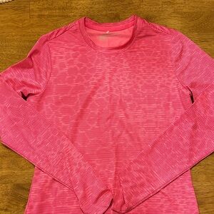 Nike Golf Quick Dry Pink Striped Women's Top
